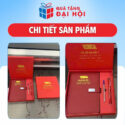 Bộ Giftset Gồm Sổ Da Dán Gáy Và Bút Kim Loại Quà Tặng Đại Hội Đảng DH-GS08