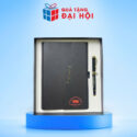 Bộ Quà Tặng 2 Món Sổ Da Và Bút Ký Quà Tặng Đại Hội Đảng DH-GS06