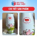 Lọ Hoa Men Xước Vẽ Sen Hồng Quà Tặng Đại Biểu Đại Hội Đảng DH-LH12