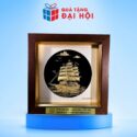 Tranh Dát Vàng Họa Tiết Thuận Buồm Xuôi Gió Quà Tặng Lãnh Đạo Cấp Cao DH-QDV03